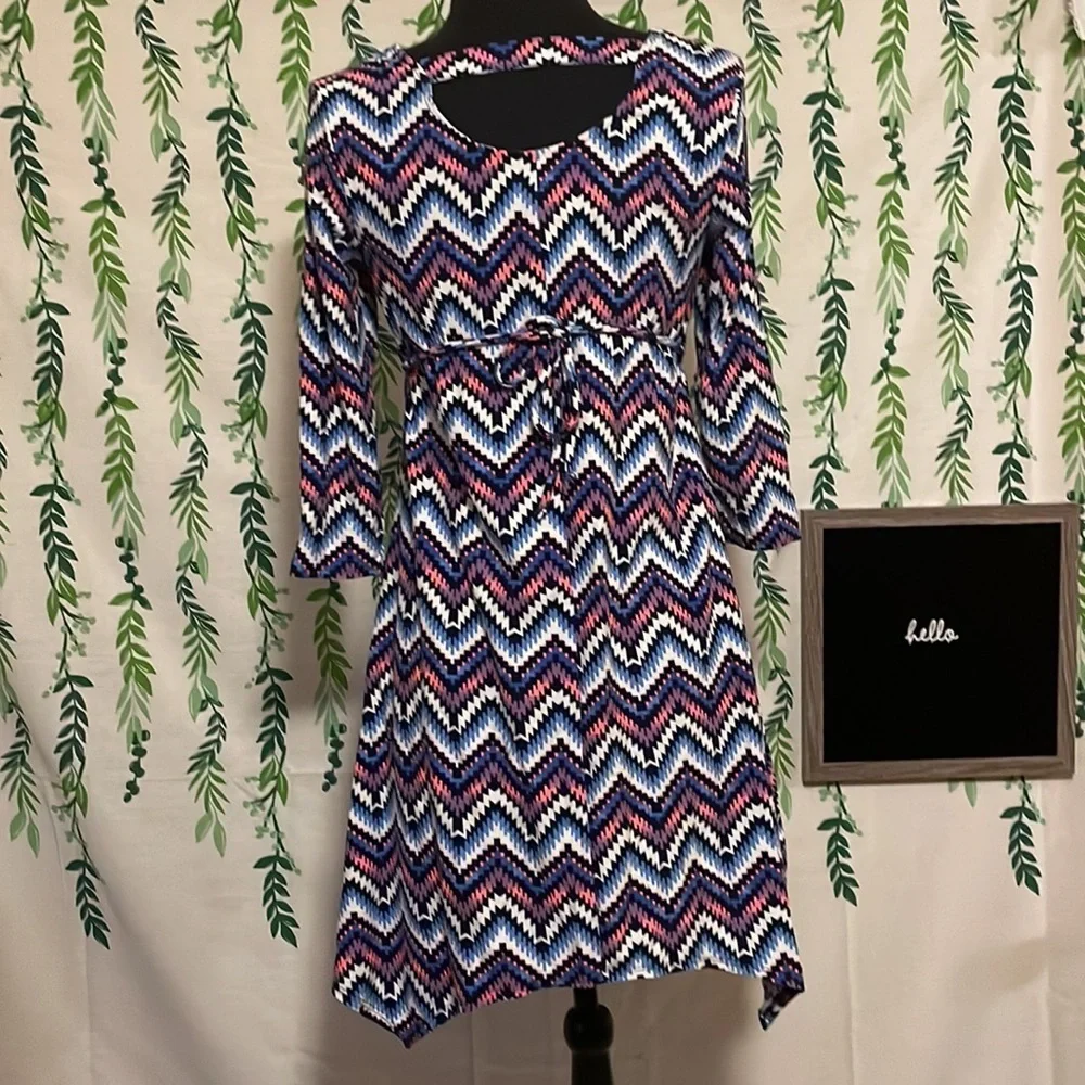 Size 12/14 Aztec Print Girls Dress C1